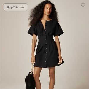 NWT J.Crew Wren Mini Shirt-dress in Cotton Blend Poplin